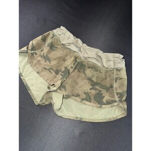 Lululemon Speed Up Shorts Camo Green Twill Low Rise Running Shorts Womens Size 4
